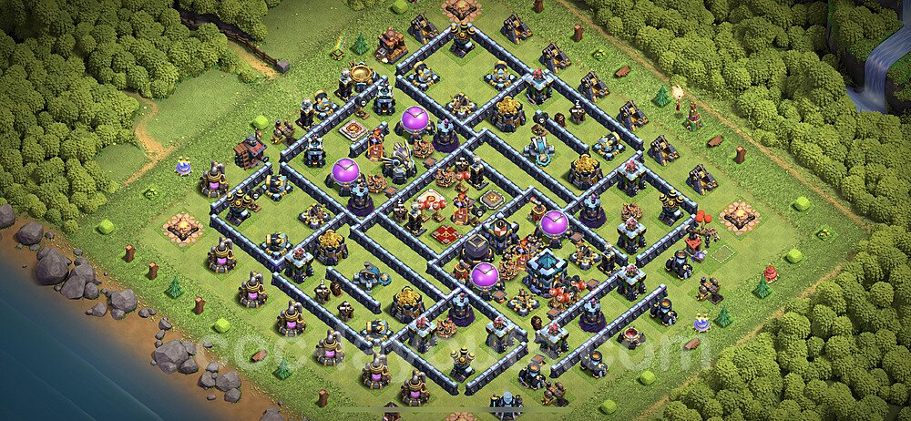 Full Upgrade TH13 Base Plan with Link, Hybrid, Copy Town Hall 13 Max Levels Design 2023, #94