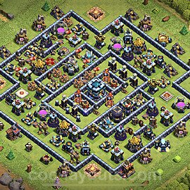 Base plan TH13 (design / layout) with Link, Hybrid, Anti 3 Stars for Farming, #12