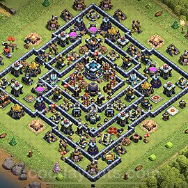 Base plan TH13 (design / layout) with Link, Hybrid, Legend League for Farming, #14