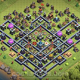 Base plan TH13 (design / layout) with Link, Hybrid, Anti 3 Stars for Farming, #16