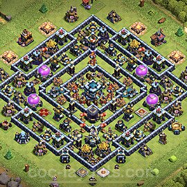 Base plan TH13 (design / layout) with Link, Hybrid, Legend League for Farming, #19