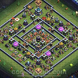 Base plan TH13 (design / layout) with Link, Anti Everything for Farming 2023, #39