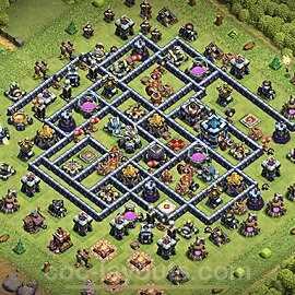 Base plan TH13 (design / layout) with Link, Hybrid for Farming, #4
