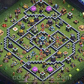 Base plan TH13 (design / layout) with Link, Anti 3 Stars for Farming 2023, #42