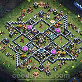 Base plan TH13 (design / layout) with Link, Anti 3 Stars for Farming 2022, #43