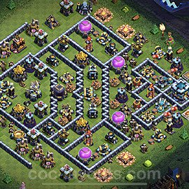 Base plan TH13 (design / layout) with Link, Anti Everything for Farming 2022, #47
