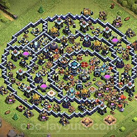 Base plan TH13 (design / layout) with Link, Hybrid for Farming, #5