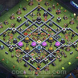 Base plan TH13 (design / layout) with Link, Anti 3 Stars for Farming 2023, #52