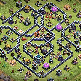 Base plan TH13 (design / layout) with Link, Anti Everything for Farming 2023, #61