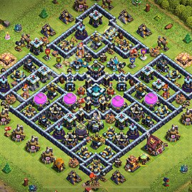 Ustawienie bazy do farma TH13 z linkiem, Anty 2 Gwiazdki - Ratusz poziom 13 - COC 2026, #77