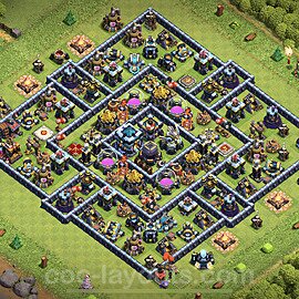 Base plan TH13 (design / layout) with Link, Hybrid, Legend League for Farming, #8