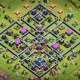 Base plan TH13 (design / layout) with Link, Anti 3 Stars for Farming 2026, #81