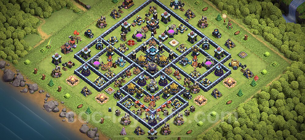 Base plan TH13 (design / layout) with Link, Hybrid, Legend League for Farming, #15