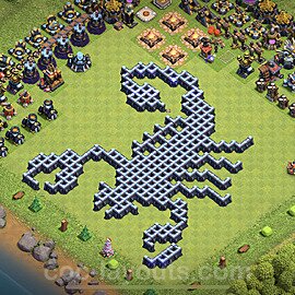 Troll Funny Diseño de aldea Ayuntamiento 13 Copiar - COC TH13 Perfecta Art Distribucion 2023 + Enlace - #18