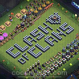 Ustawienie baza Troll Funny TH13 z linkiem - Ratusz poziom 13 - COC 2023 - #34