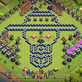 Ustawienie baza Troll Funny TH13 z linkiem - Ratusz poziom 13 - COC 2025 - #55