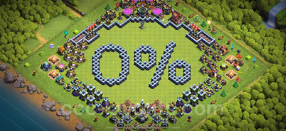 Municipio livello 13 Troll Funny Base + Link - Miglior Art Disposizione Villaggio COC 2025 TH13 - #56