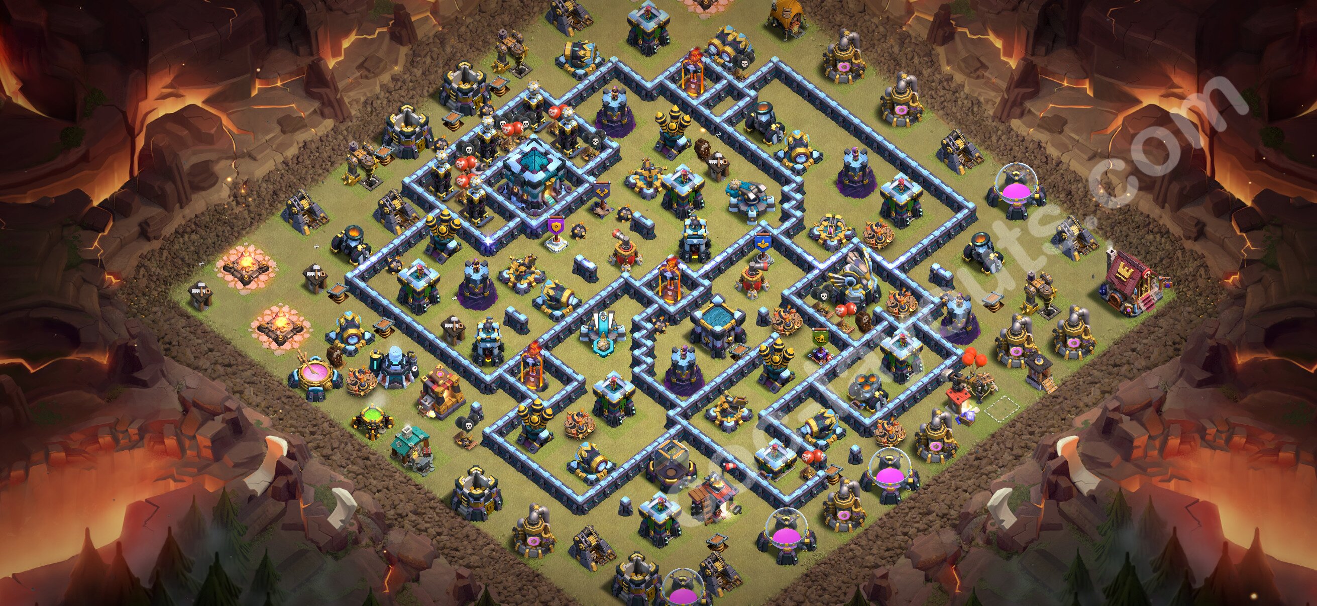 Base de Guerre TH13 #318 – aperçu du plan TH13