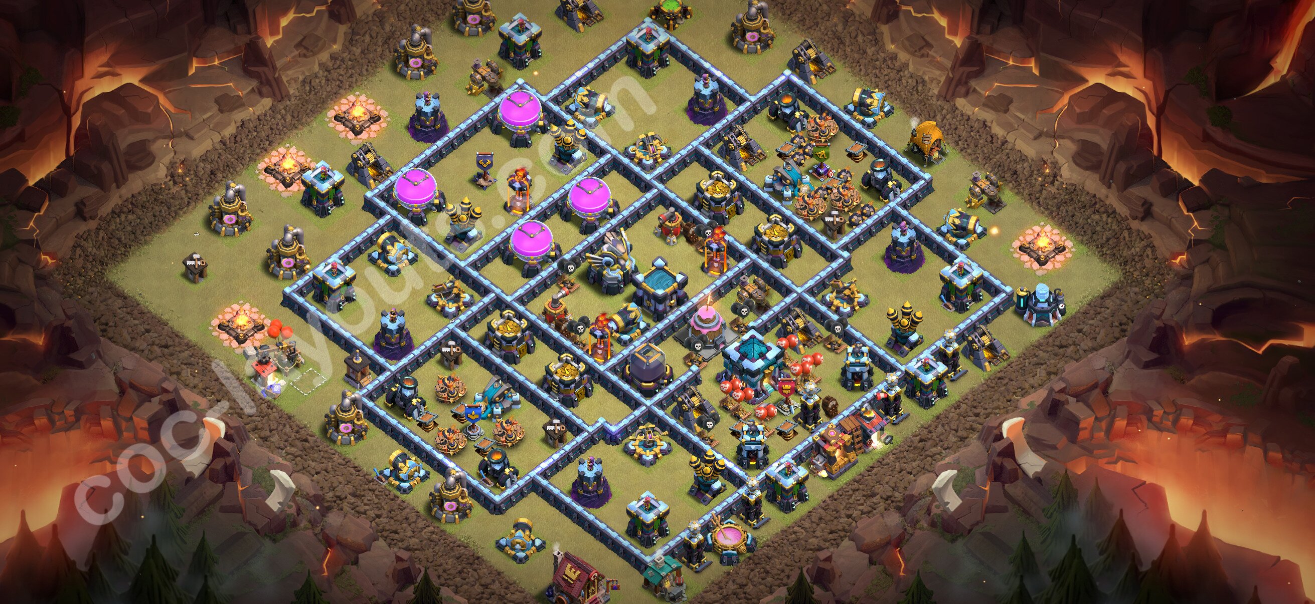 TH13 War Base #322 – TH13 layout preview