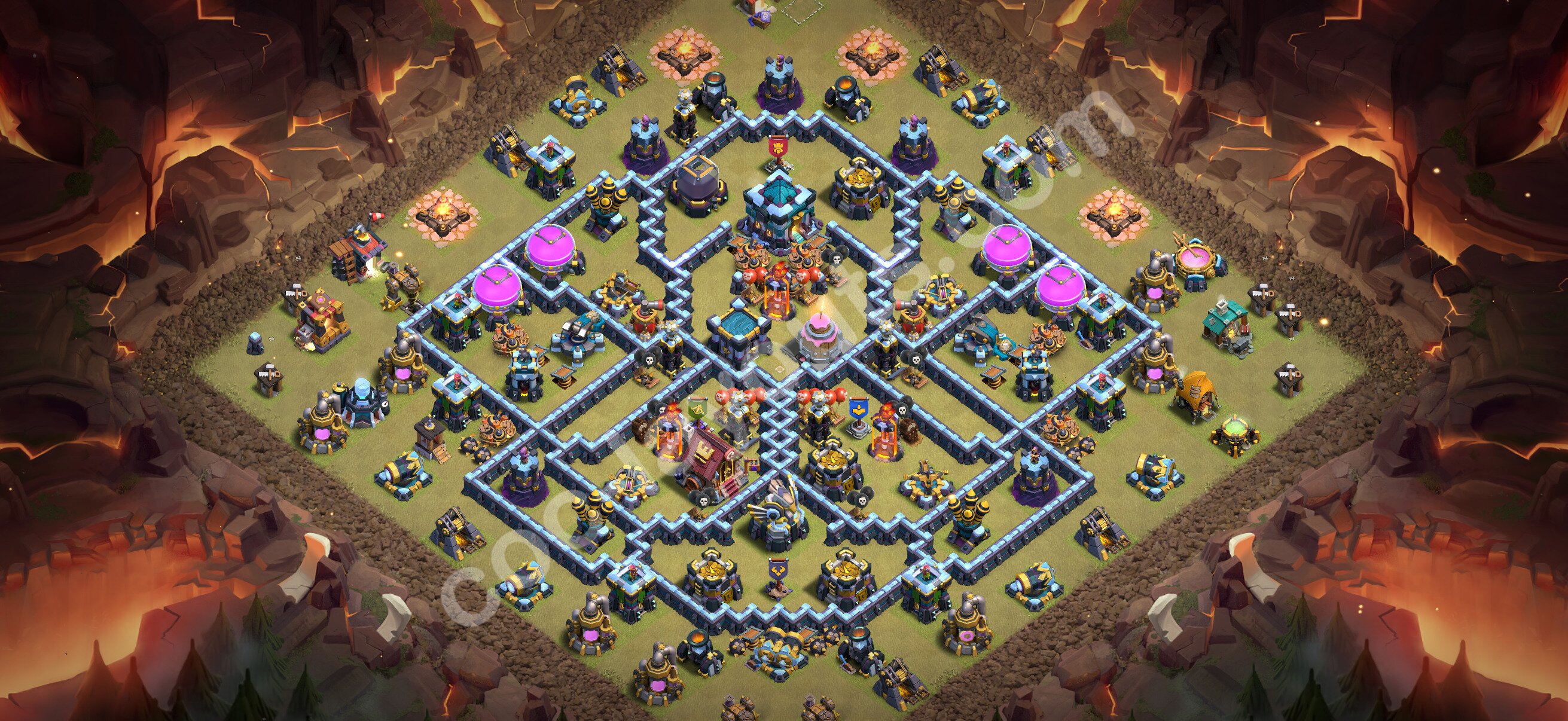 TH13 War Base #321 – TH13 layout preview