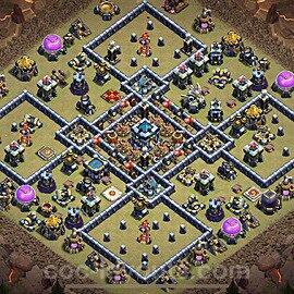 TH13 Anti 3 Stars CWL War Base Plan with Link, Anti Everything, Copy Town Hall 13 Design 2023, #121