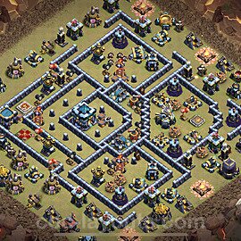 Die Anti 3 Sterne Clan War Base RH13 + Link, Anti Alles 2022 - COC Rathaus Level 13 Kriegsbase (CK / CW) - #152
