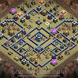 Die Clan War Base RH13 + Link 2022 - COC Rathaus Level 13 Kriegsbase (CK / CW) - #154