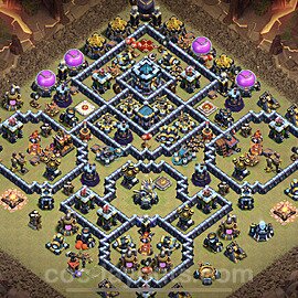 Die Anti 3 Sterne Clan War Base RH13 + Link, Anti Alles 2022 - COC Rathaus Level 13 Kriegsbase (CK / CW) - #168