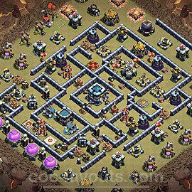 Die Anti 3 Sterne Clan War Base RH13 + Link, Anti Alles 2022 - COC Rathaus Level 13 Kriegsbase (CK / CW) - #170