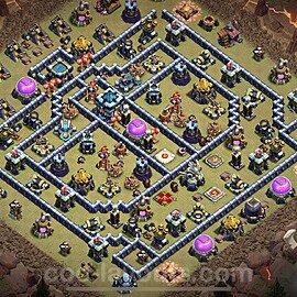 Die Clan War Base RH13 + Link 2022 - COC Rathaus Level 13 Kriegsbase (CK / CW) - #180