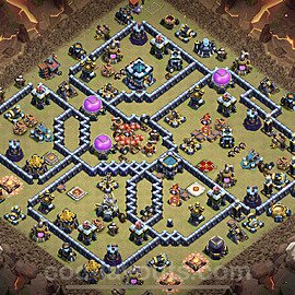 Die Clan War Base RH13 + Link 2022 - COC Rathaus Level 13 Kriegsbase (CK / CW) - #181