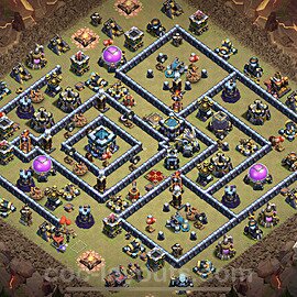 Die Anti 3 Sterne Clan War Base RH13 + Link 2023 - COC Rathaus Level 13 Kriegsbase (CK / CW) - #193