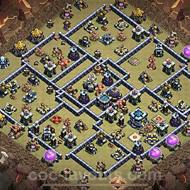 Die Maximal Clan War Base RH13 + Link, Anti Alles 2023 - COC Rathaus Level 13 Kriegsbase (CK / CW) - #224