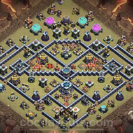 Die Anti 3 Sterne Clan War Base RH13 + Link 2023 - COC Rathaus Level 13 Kriegsbase (CK / CW) - #227