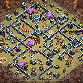 Die Clan War Base RH13 + Link 2024 - COC Rathaus Level 13 Kriegsbase (CK / CW) - #240
