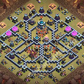 Die Anti 3 Sterne Clan War Base RH13 + Link 2026 - COC Rathaus Level 13 Kriegsbase (CK / CW) - #315