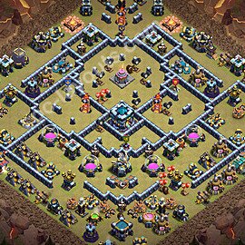 Die Clan War Base RH13 + Link, Anti Air / Electro Dragon 2026 - COC Rathaus Level 13 Kriegsbase (CK / CW) - #319