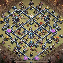 TH13 Anti 2 Stars CWL War Base Plan with Link, Anti Everything, Copy Town Hall 13 Design 2023, #78