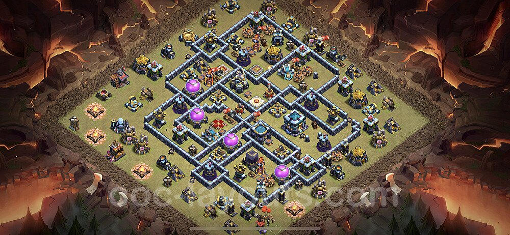 Die Clan War Base RH13 + Link, Anti Alles 2023 - COC Rathaus Level 13 Kriegsbase (CK / CW) - #101