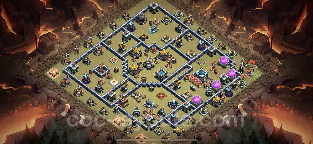Die Clan War Base RH13 + Link 2023 - COC Rathaus Level 13 Kriegsbase (CK / CW) - #183