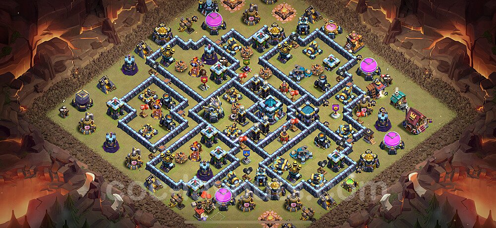 Diseño de aldea para Guerra Ayuntamiento 13 Copiar - COC TH13 Perfecta Distribucion 2025 + Enlace - #288