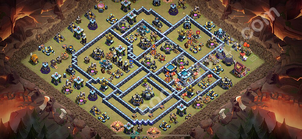 Военная База ТХ 13 2026 Анти 3 Звезды для Лиги Войны Кланов (КВ / ЛВК) Скопировать, #295