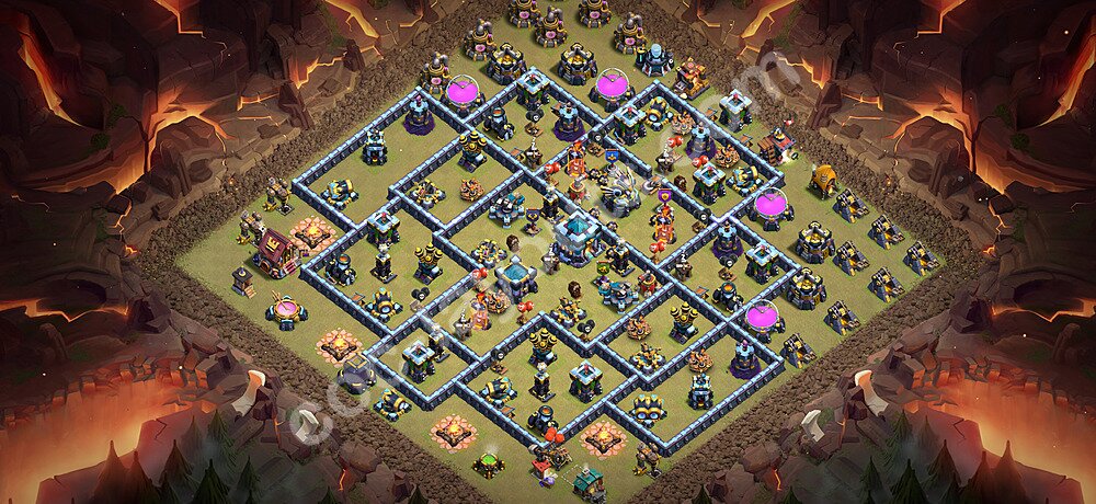TH13 Anti 3 Stars CWL War Base Plan with Link, Anti Everything, Copy Town Hall 13 Design 2026, #309