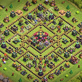 TH14 Anti 2 Stars Base Plan with Link, Copy Town Hall 14 Base Design 2026, #101