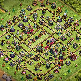 Die Anti 3 Sterne Base RH14 + Link 2026 - COC Rathaus 14 Kopieren Base - #104