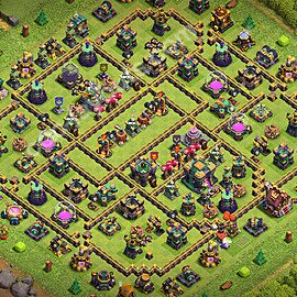 Die Anti 3 Sterne Base RH14 + Link 2026 - COC Rathaus 14 Kopieren Base - #104