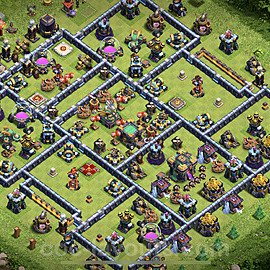 Anti Everything TH14 Base Plan with Link, Copy Town Hall 14 Design, #11