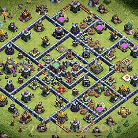 Anti Everything TH14 Base Plan with Link, Copy Town Hall 14 Design, #21