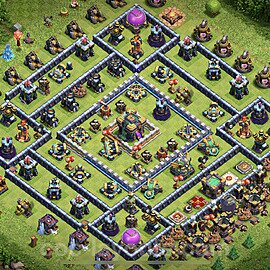 Anti Everything TH14 Base Plan with Link, Copy Town Hall 14 Design, #23