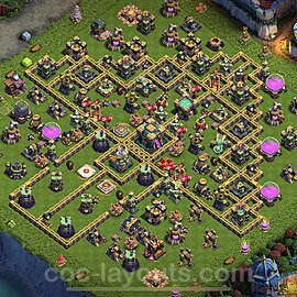 Full Upgrade TH14 Base Plan with Link, Copy Town Hall 14 Max Levels Design 2023, #38